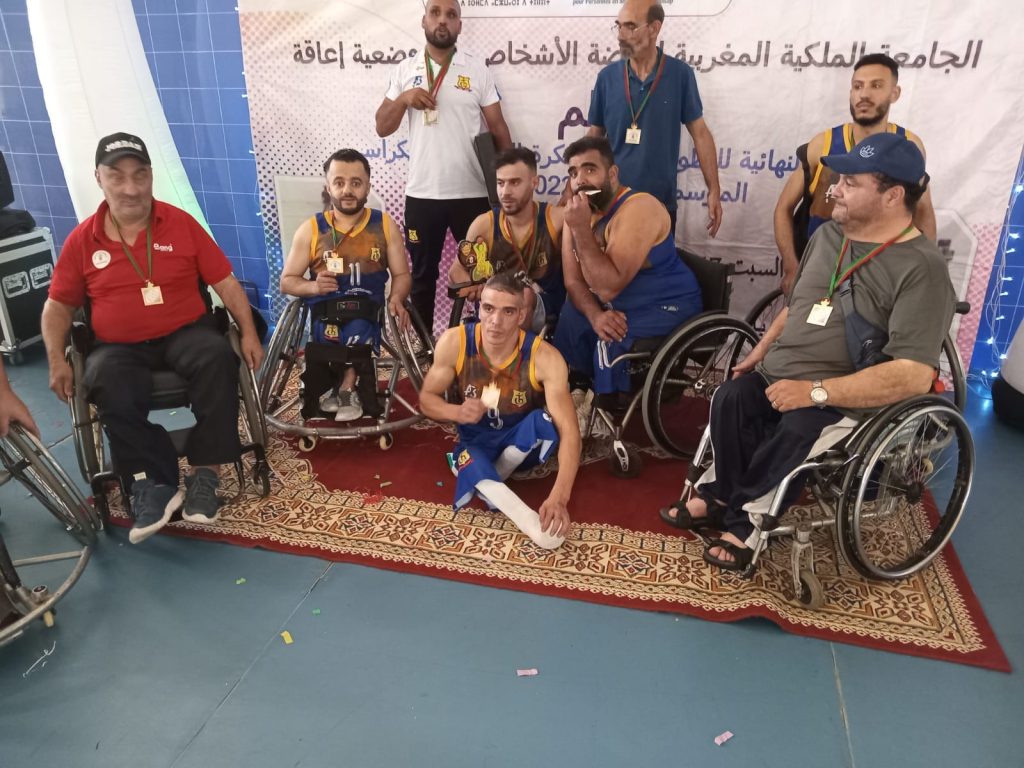 كرة السلة على الكراسي المتحركة.. أبناء البوغاز يحرزون بطولة القسم الممتاز
