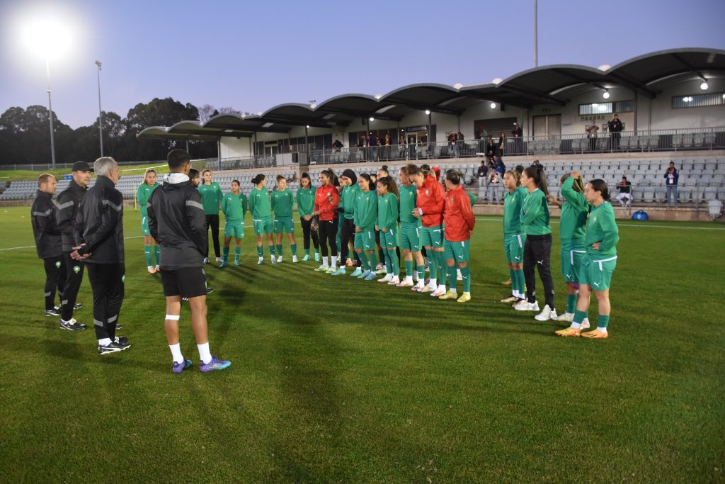 منتخب السيدات يجري آخر حصة تدريبية قبل ملاقاة كوريا الجنوبية