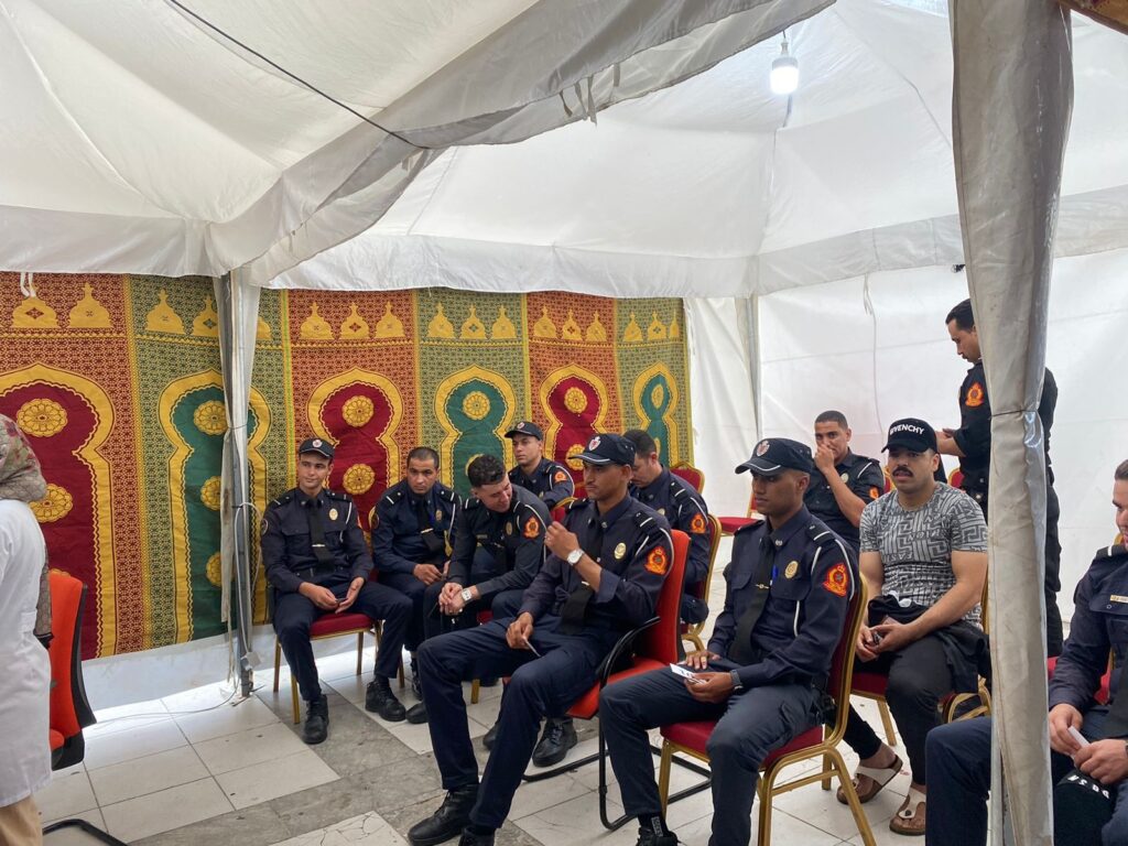 أمن طنجة يمنح دماءه لضحايا الزلزال