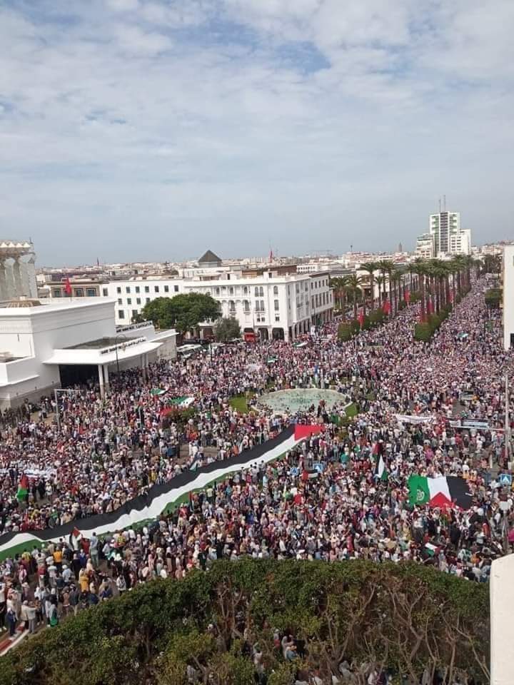 الرباط تهتف باسم فلسطين