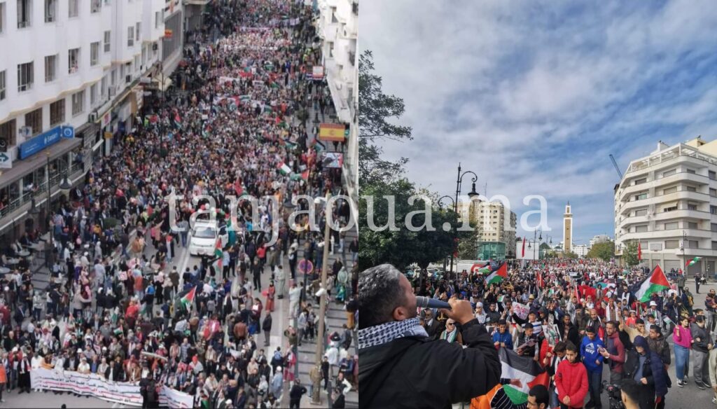 ساكنة طنجة تخرج للتضامن مع غـ.زة.. وتندد بسياسة فرنسا المؤيدة لإسرائـ.يل