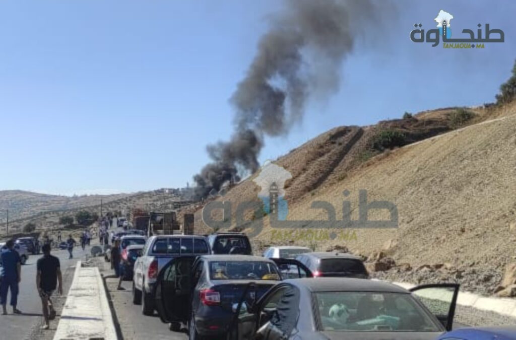 شفشاون.. نجـ،ـاة ركاب من مـ،،ـوت محقق بعد احتراق حافلتهم