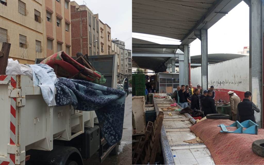 طنجة.. حملة واسعة لتحرير الملك العمومي بالملحقة الادارية 20