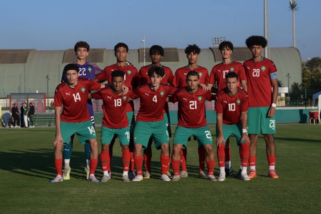 ريان أزواغ يشارك أساسيا في مباراة منتخب أقل من 18 سنة أمام الدانمارك