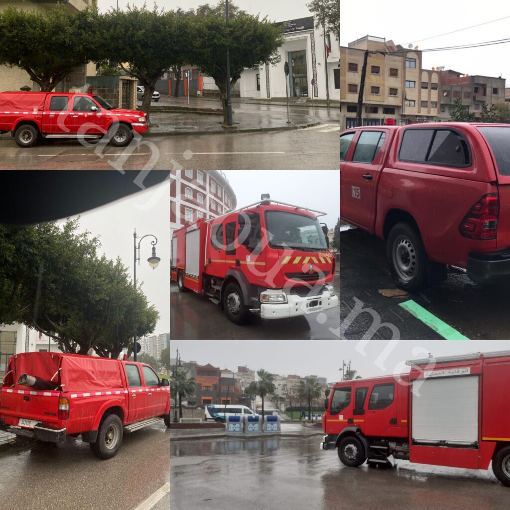 الوقاية المدنية بطنجة تستنفر عناصرها تحسبا للفيضانات