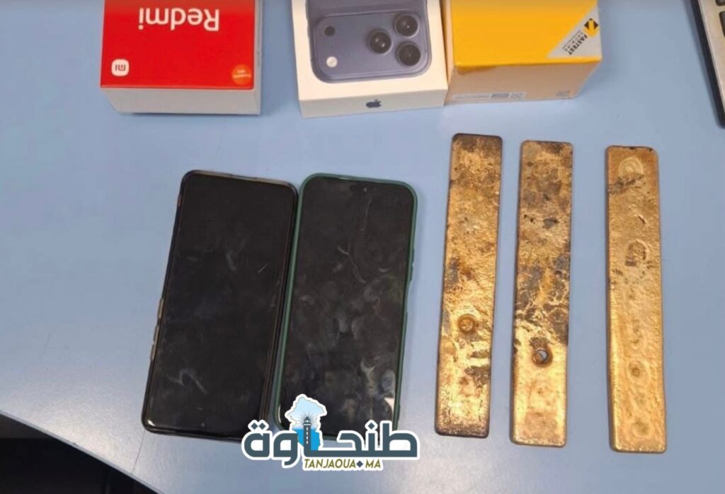 ضبط 1.7 كلغ من الذهب مخبأة حول ساق مسافر بميناء طنجة المتوسط