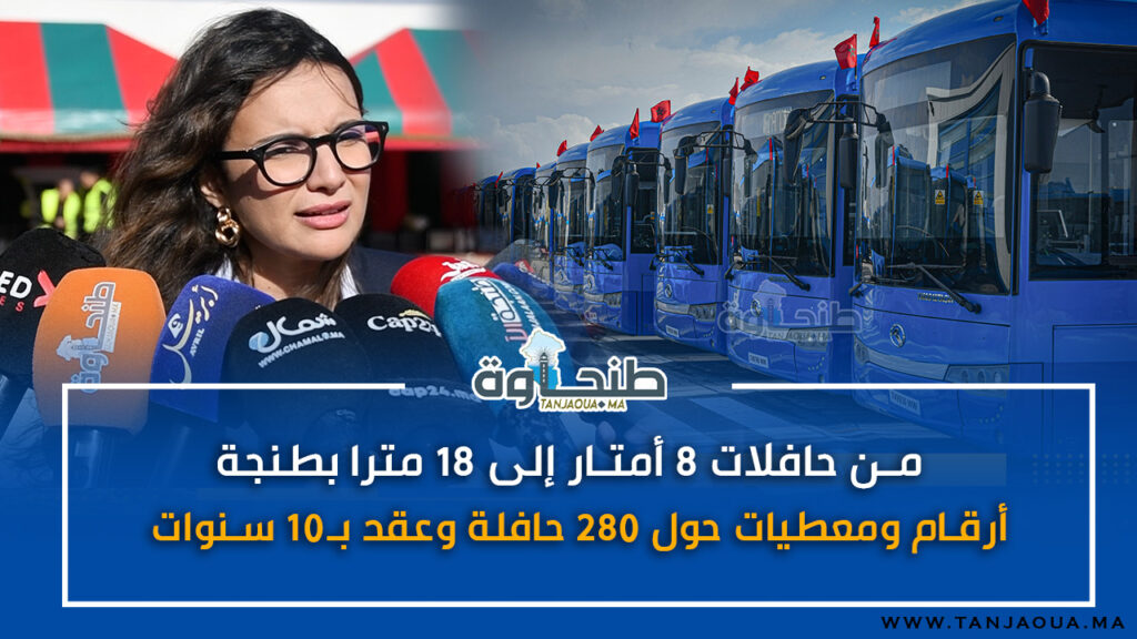 من حافلات 8 أمتار إلى 18 مترا بطنجة.. أرقام ومعطيات حول 280 حافلة وعقد بـ10 سنوات